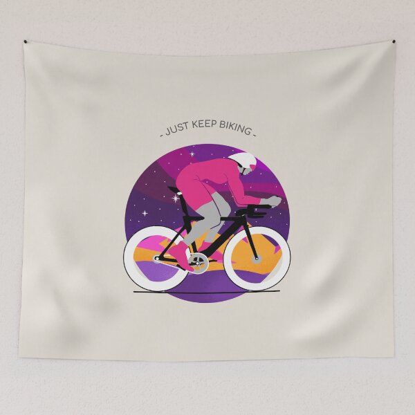 Item preview, Just Keep Biking Creative Design designed and sold by benarik.