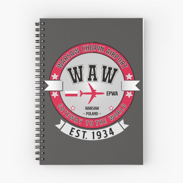 Item preview, WAW Warsaw Chopin Airport Poland - Vintage Style designed and sold by FouDeeziner.