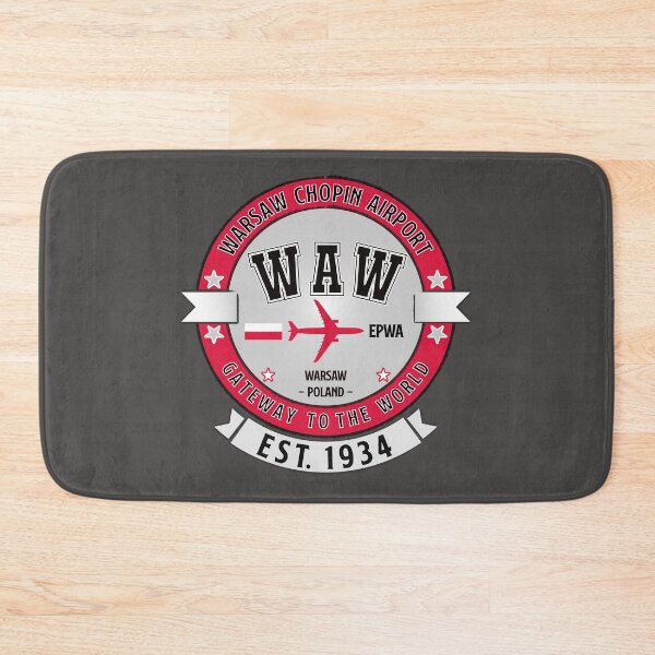 Item preview, WAW Warsaw Chopin Airport Poland - Vintage Style designed and sold by FouDeeziner.