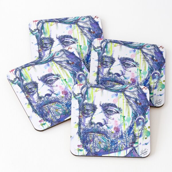 Item preview, GUSTAVE EIFFEL watercolor and ink portrait designed and sold by lautir.