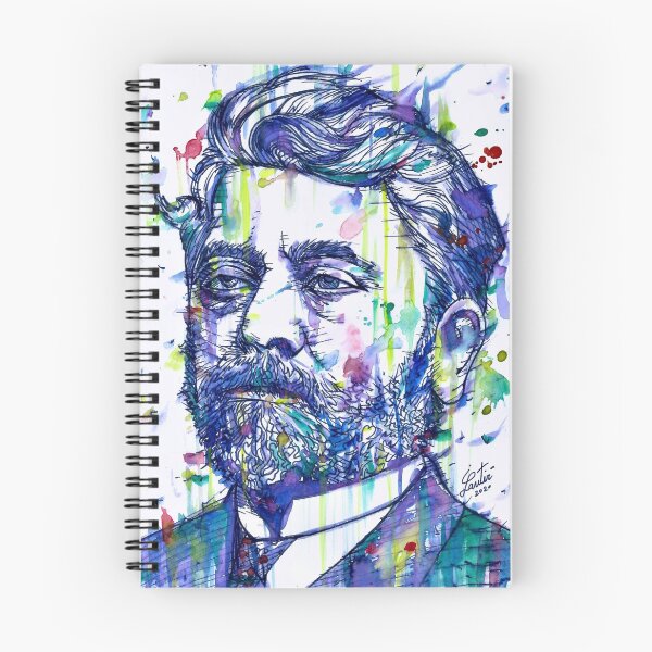 Artikelvorschau, GUSTAVE EIFFEL Aquarell- und Tuscheporträt entworfen und verkauft von lautir.