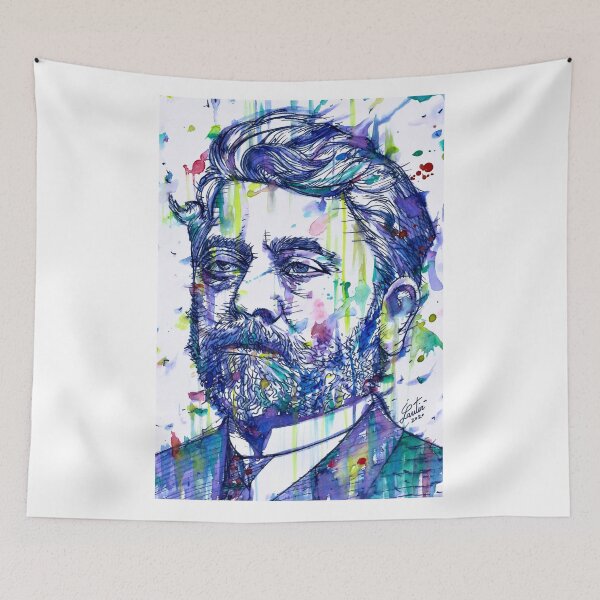 Item preview, GUSTAVE EIFFEL watercolor and ink portrait designed and sold by lautir.
