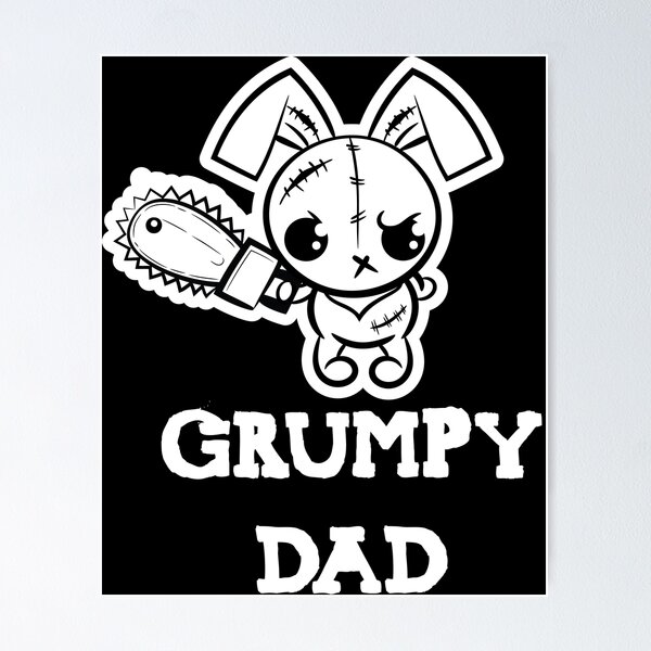Item preview, Grumpy Dad Grumpy Voodoo Bunny Father Love designed and sold by ProjectX23.