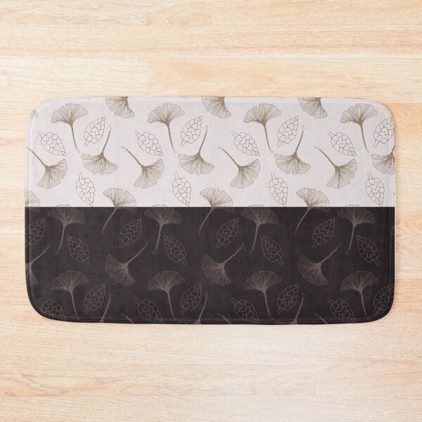 Item preview, Falling Gold Leaves and Flowers in Horizontal Contrasting Mixed Patterns designed and sold by squishyrainbow.
