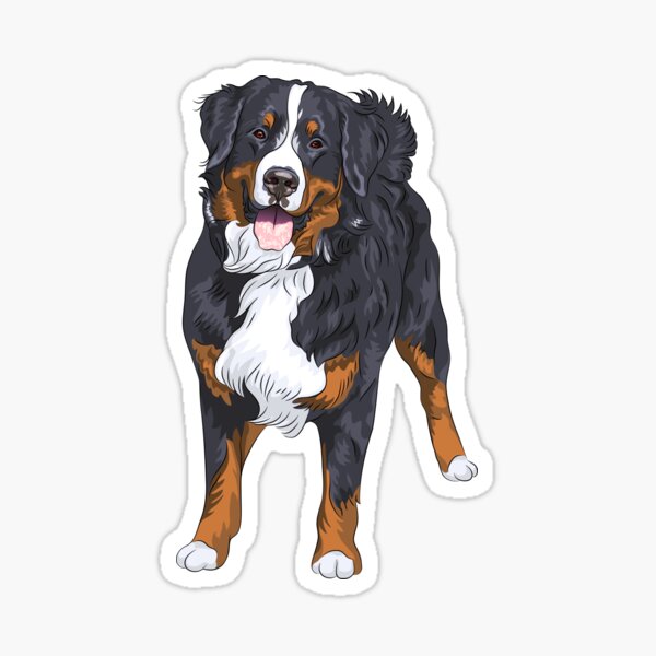 Bernese Mountain Dog Stickers for Sale | Redbubble