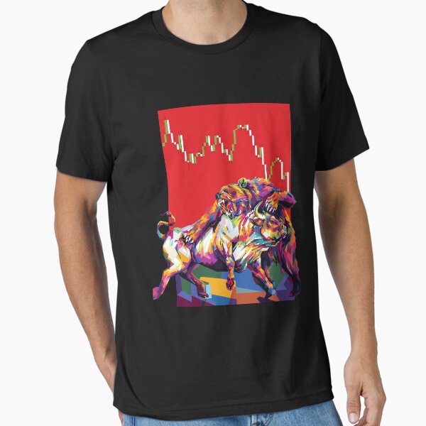 Vista previa del artículo con la obra «Toro Vs Oso Forex», diseñado y vendido por day4rt.