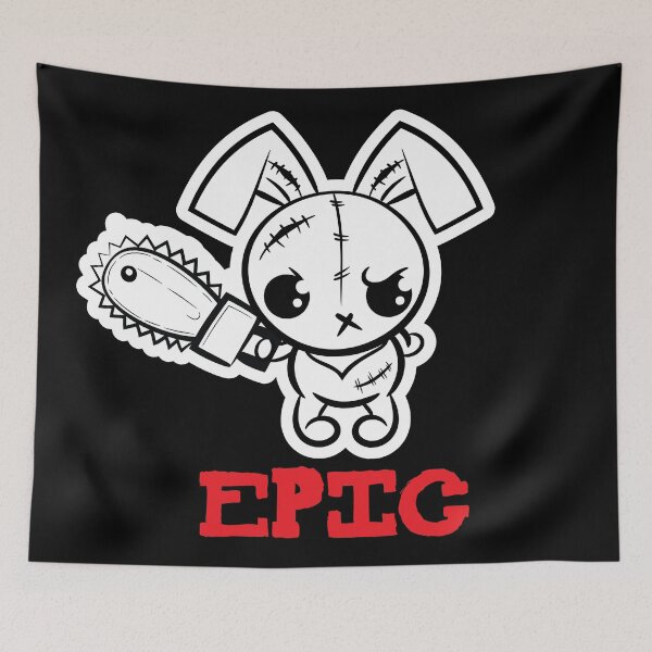 Item preview, Epic Grumpy Voodoo Bunny Cute Bigfoot Monsters designed and sold by ProjectX23.