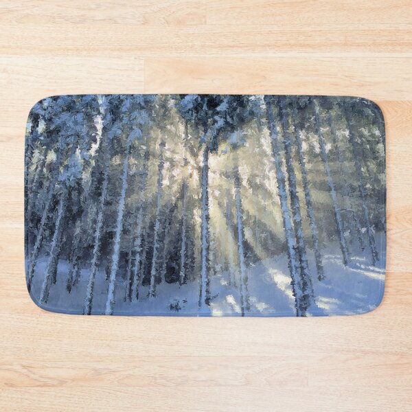 Item preview, Dappled Sunlight in Winter Forest designed and sold by RainbowStudios.