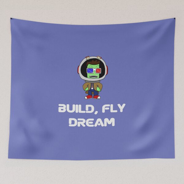 Item preview, build fly dream ,Kerbal space program , Kerbals , kids cartoon  designed and sold by Mekoooo.