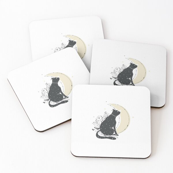 Item preview, Black cat moon designed and sold by Rakos-Merch.