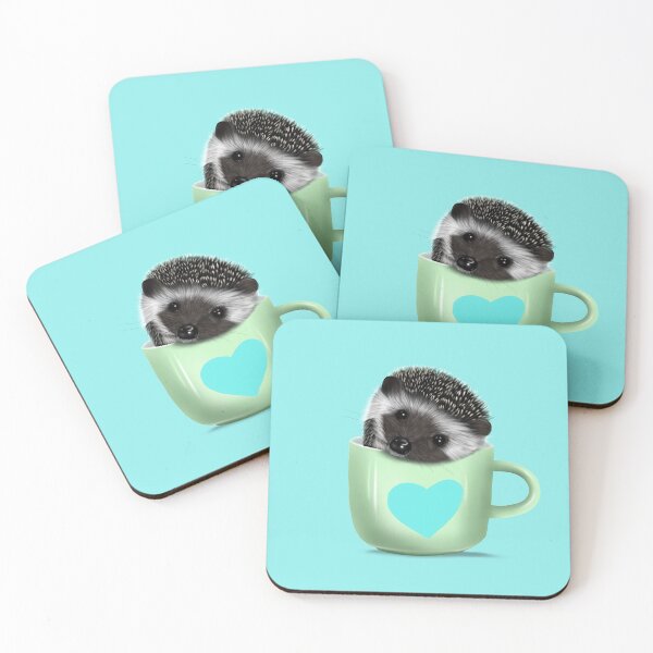 Artikelvorschau, Pygmäenigel in einer Teetasse - Blau entworfen und verkauft von Kittys-Art.