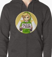 Dude, I'm Not ZELDA! Zipped Hoodie