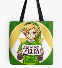 Dude, I'm Not ZELDA! Tote Bag