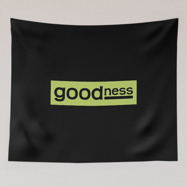 Item preview, Goodness Word Typography  Black and Olive Green designed and sold by LoveLifeRandom.