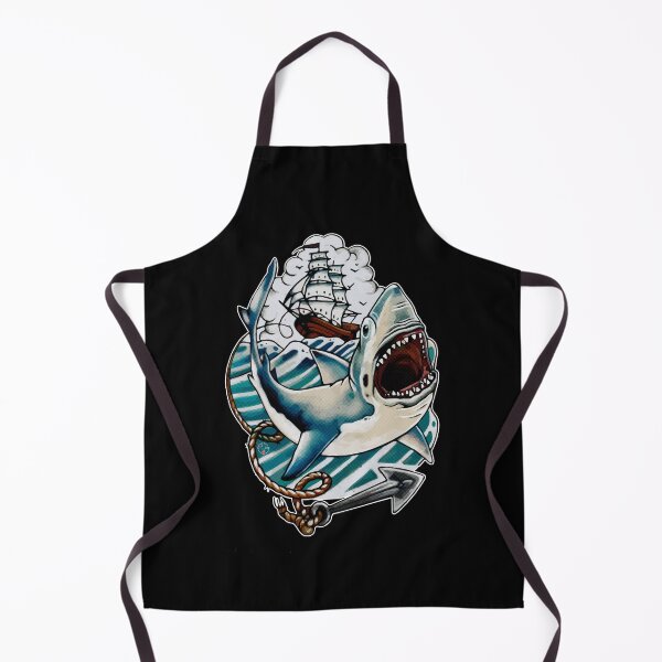 Item preview, shark designed and sold by talvutattoo.