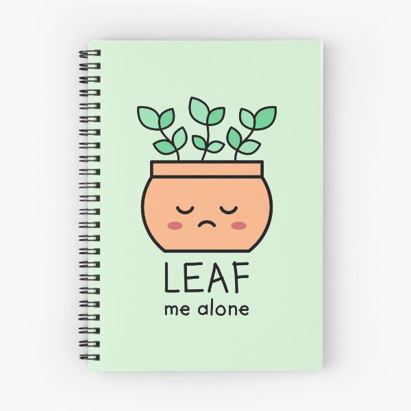 Item preview, Leaf Me Alone. Leave Me Alone pun. designed and sold by TashaVector.