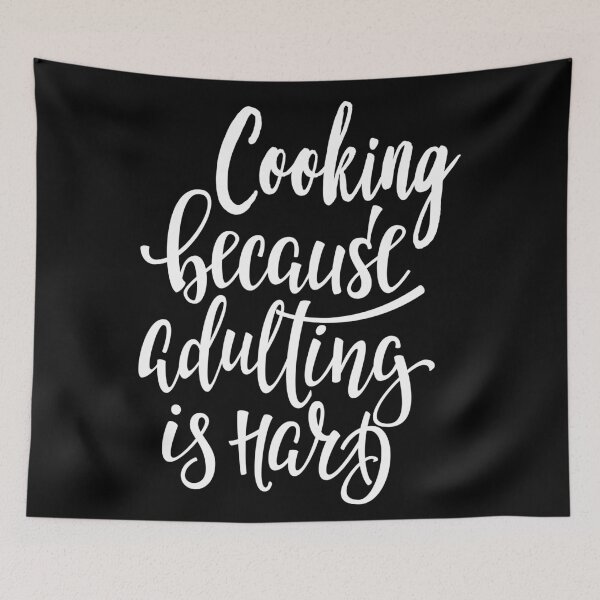 Item preview, Cooking Because Adulting Is Hard. I Love Cooking. Foodie. designed and sold by ProjectX23.