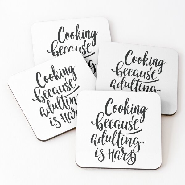 Item preview, Cooking Because Adulting Is Hard. I Love Cooking. Foodie. designed and sold by ProjectX23.
