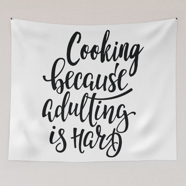 Item preview, Cooking Because Adulting Is Hard. I Love Cooking. Foodie. designed and sold by ProjectX23.