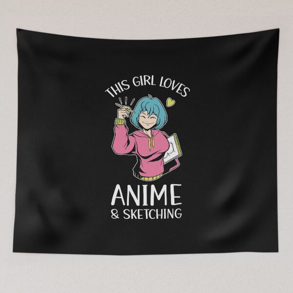 Item preview, This Girl Loves Anime And Sketching designed and sold by OnepixArt.