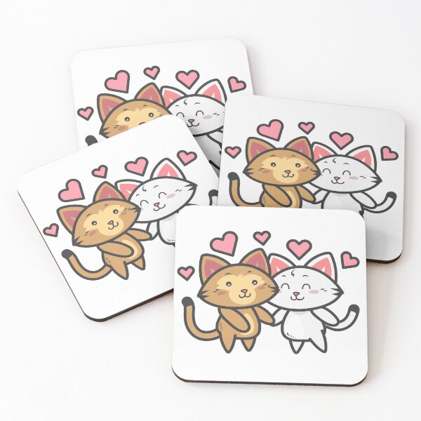 Item preview, Milk and Mocha Cats Holding Hands  designed and sold by Giovanni's  Brown Quotes.