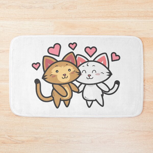 Item preview, Milk and Mocha Cats Holding Hands  designed and sold by Giovanni's  Brown Quotes.