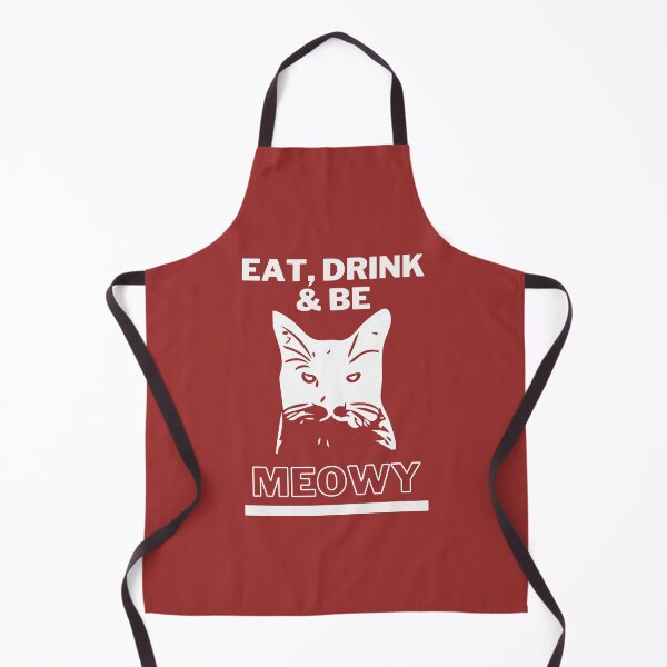 Item preview, Eat, drink and be Meowy! Cat fancier designed and sold by Tanya Mihe.