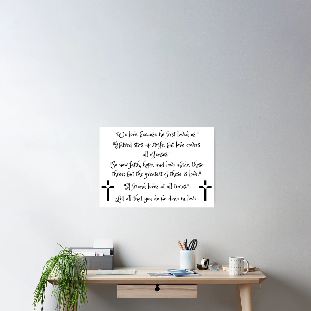 We Love because He First Loved Us {Table Cross}