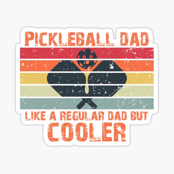 "Pickleball Father's Day Daddy Pickleball Dad Gift For Dad" Sticker for Sale by Akmloza Redbubble