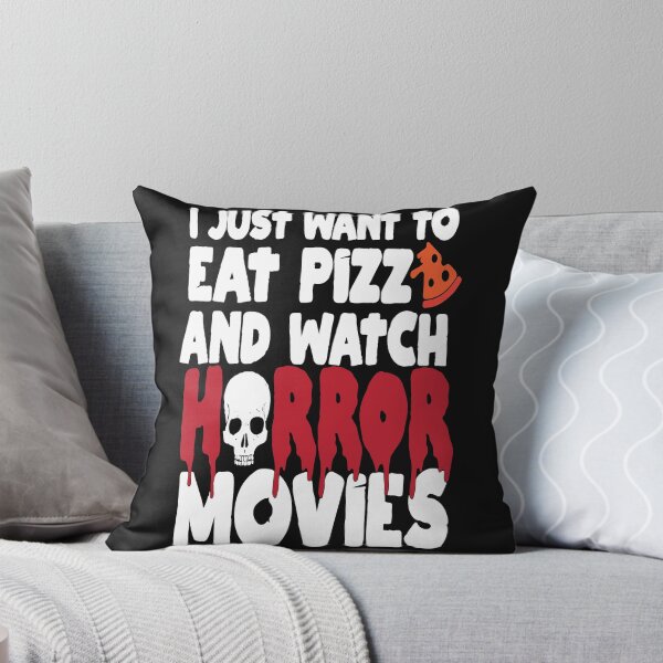 Item preview, I Just Want To Eat Pizza And Watch Horror Movies designed and sold by ElmStreetStore.