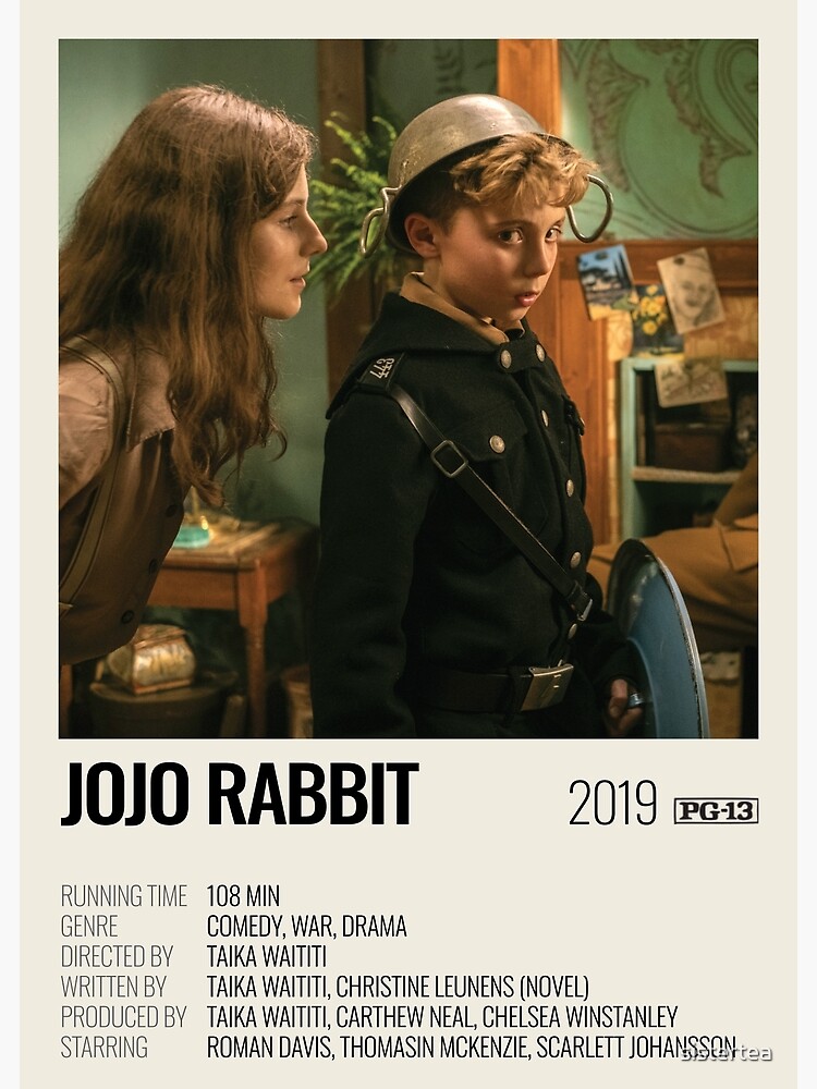 Discover Jojo Rabbit (2019) movie poster Premium Matte Vertical Poster