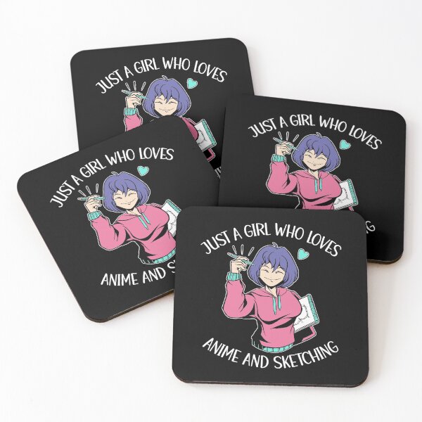 Item preview, Just A Girl Who Loves Anime And Sketching designed and sold by OnepixArt.