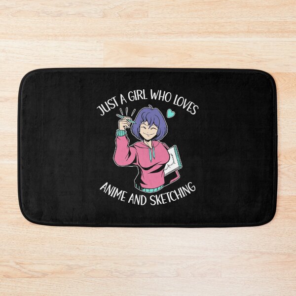 Item preview, Just A Girl Who Loves Anime And Sketching designed and sold by OnepixArt.