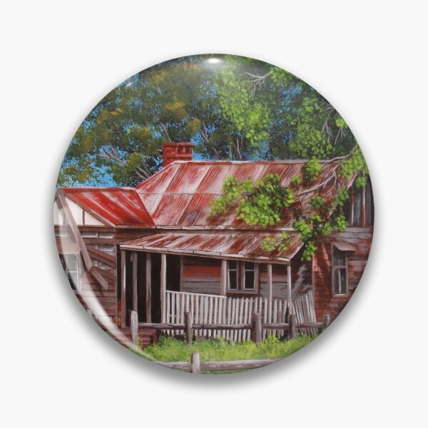 Item preview, Abandoned old farm house acrylic painting designed and sold by Debra Dickson.
