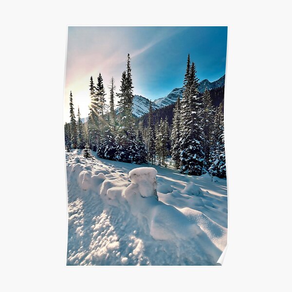 The Road To Spray Lakes, Alberta. Canada Poster