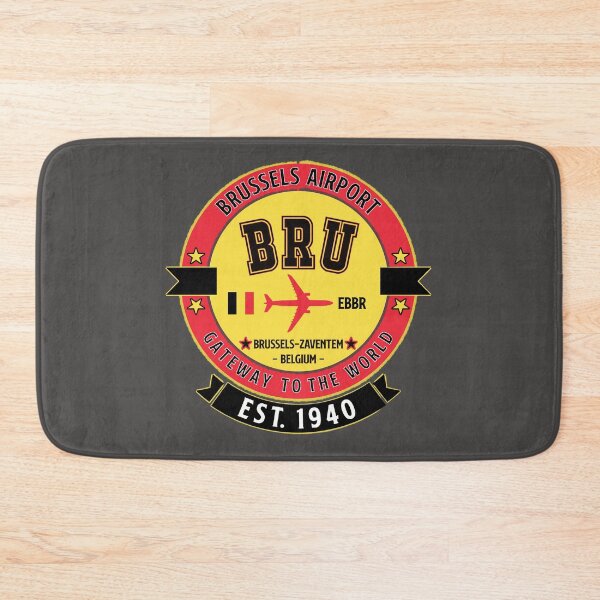 Item preview, BRU Brussels Airport Belgium - Vintage Style designed and sold by FouDeeziner.