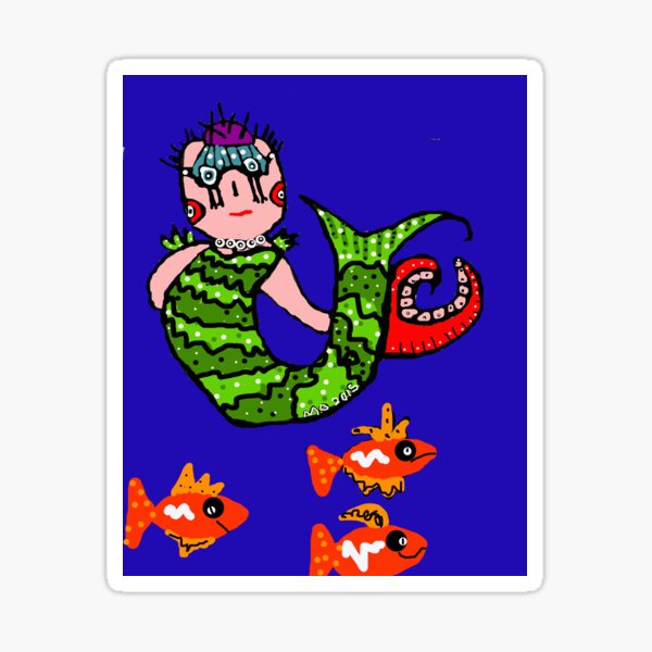 Aperçu de l'œuvre Clawdia the Mermaid créée et vendue par Maureen Zaharie.