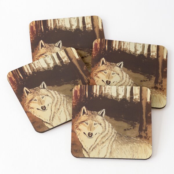 Item preview, Wolf in the forest designed and sold by horseaddicted.