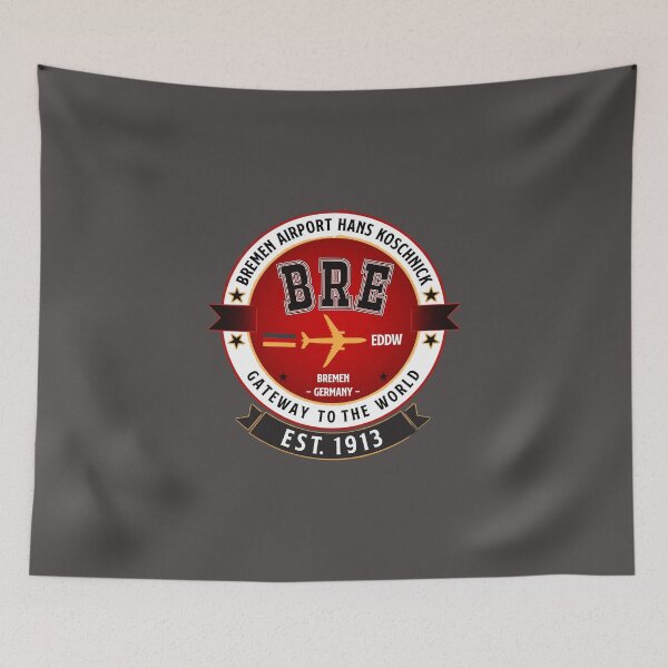 Item preview, BRE Bremen Airport Germany - Vintage Style designed and sold by FouDeeziner.
