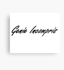 Lienzo metálico "Genie incompris"