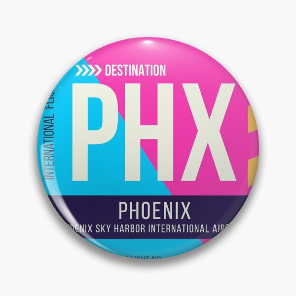 Artikelvorschau, Stilvoller Gepäckanhänger des Flughafens Phoenix (PHX) entworfen und verkauft von SLAG-Creative.