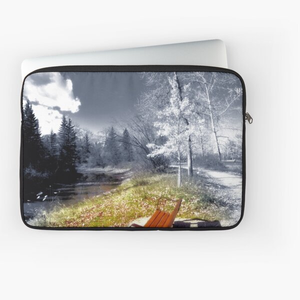 Selective Color -Bench Scene Laptop Sleeve