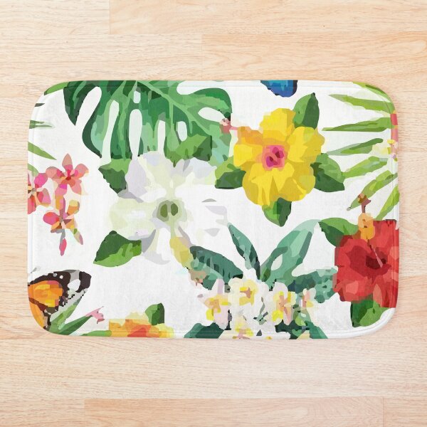 Item preview, Pattern Tropical Flowers Leaves designed and sold by SurfersShop.