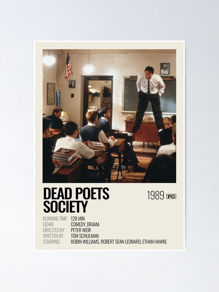 Alternative Ansicht von Filmplakat der Dead Poets Society (1989) Poster