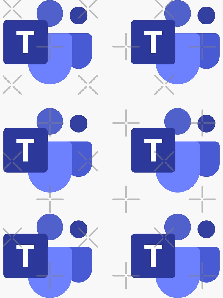 "Microsoft Teams 6 in 1 " Sticker for Sale by trendystall Redbubble