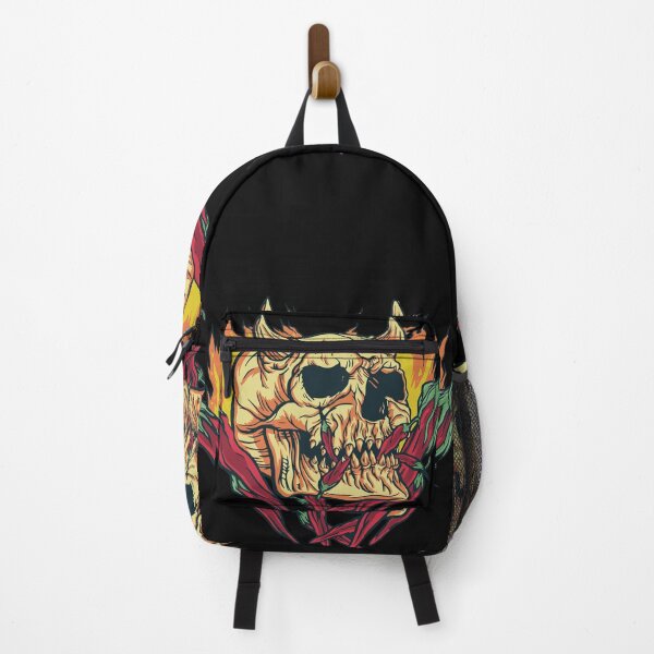 Item preview, Devil Skull on Fire with Red Chilies designed and sold by H3rron-Arts.