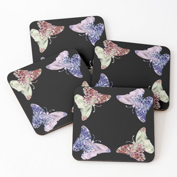 Item preview, Red and Blue Butterflies designed and sold by ChibiKolossus.