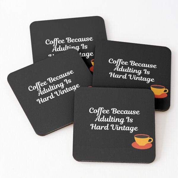 Item preview, The Coffee Because Adulting Is Hard Vintage designed and sold by Gmaish.