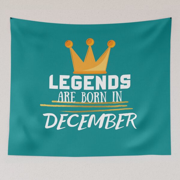 Item preview, Legends Are Born In December | December Birthday Quotes designed and sold by The Full Cart.