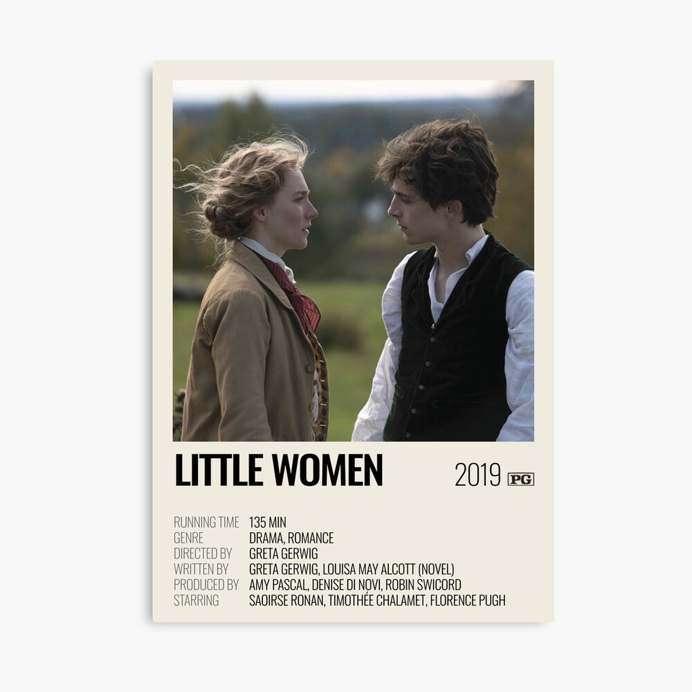 Little Women 2019- Movie Poster Art Board Print